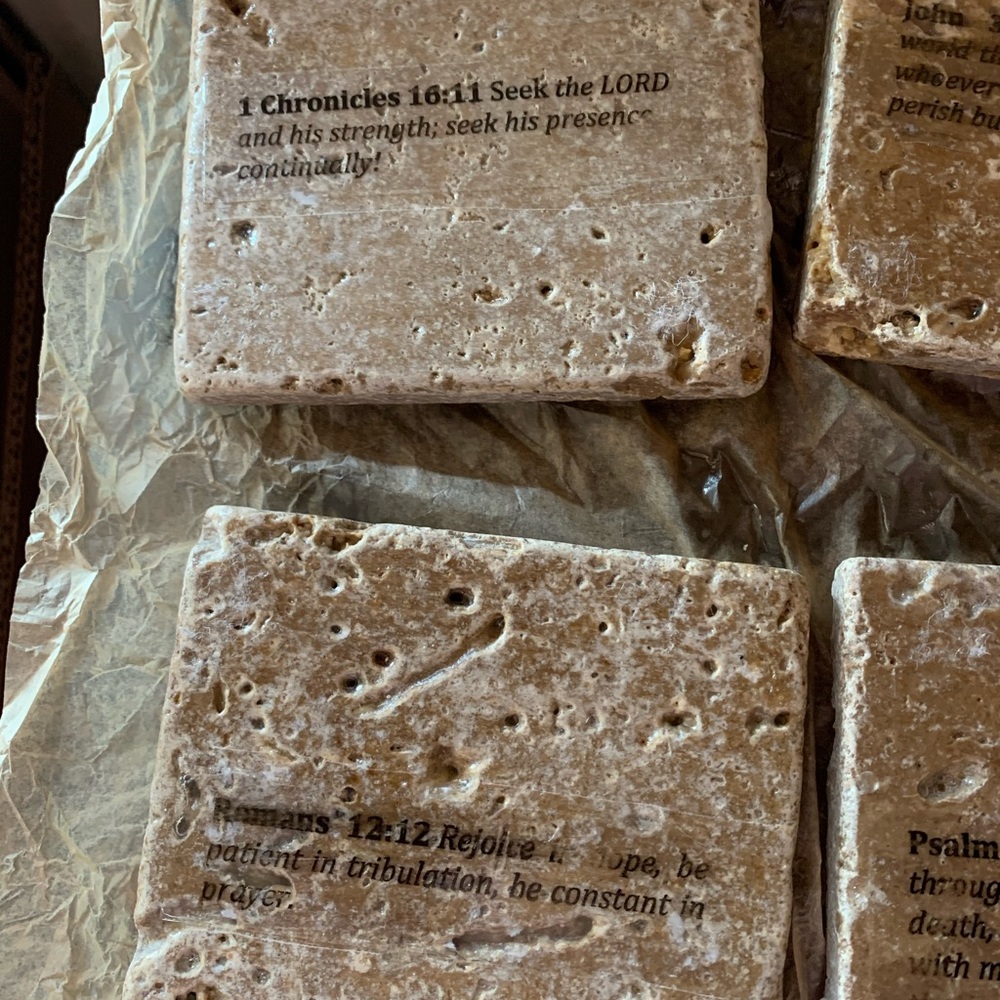 Travertine Coasters - Picture 3 of 4